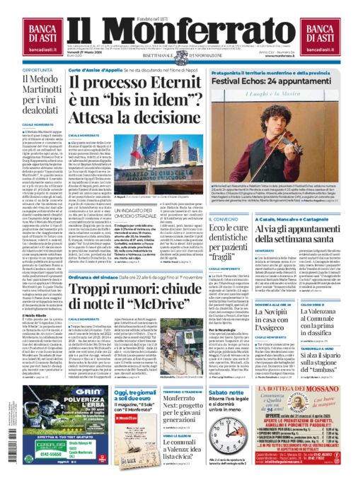 Il Monferrato - Edizione 24 del 27/03/2026